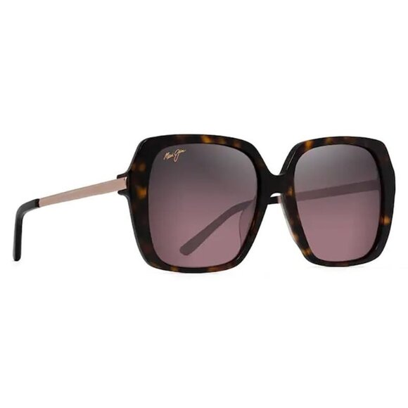 New MAUI JIM Poolside Havana Polarised Square RS838 10 Sunglasses Women - Picture 1 of 4